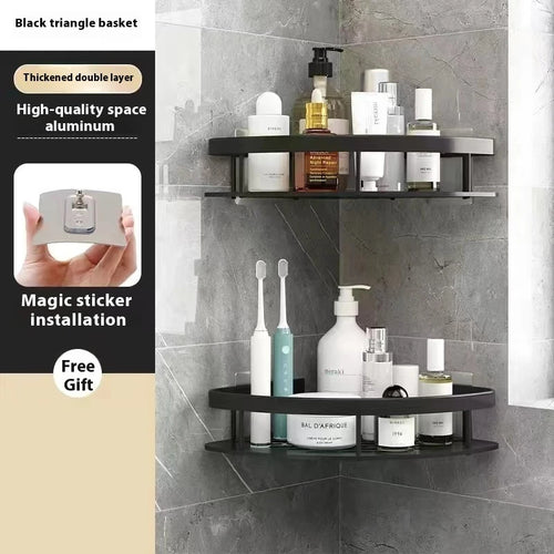 Double Triangle Bath Storage Rack